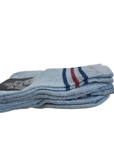 Sosete Bărbați 2/set,Inalte,Interior Flausat,Culoare Gri ,En-gros